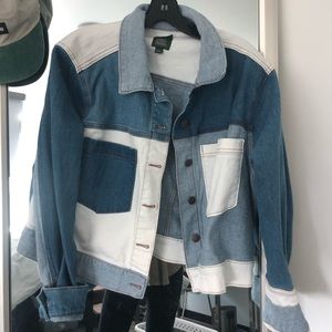 multicolor jean jacket